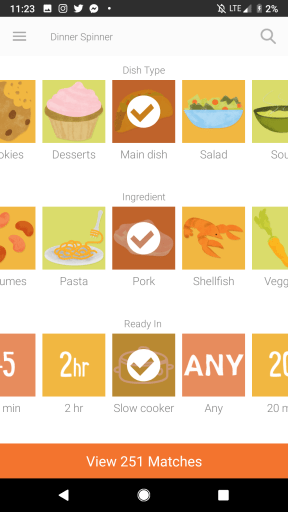 Dinner Spinner (Fav Apps)